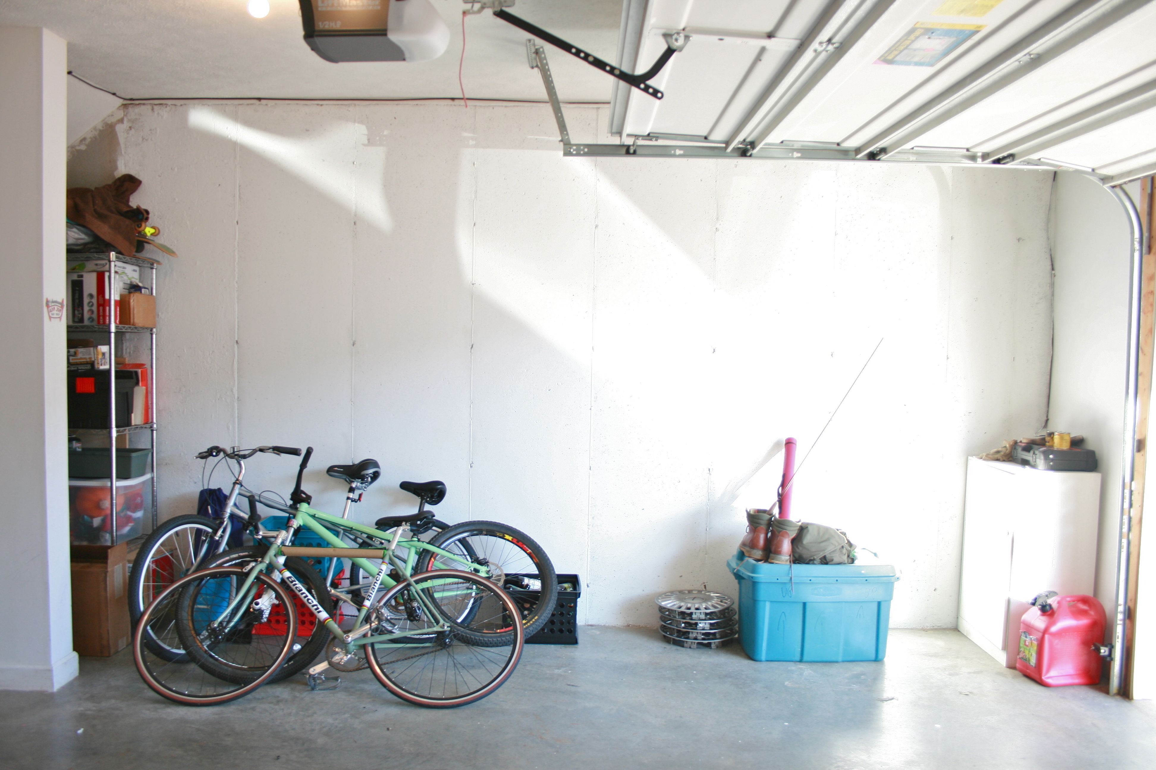 hang bikes from garage ceiling